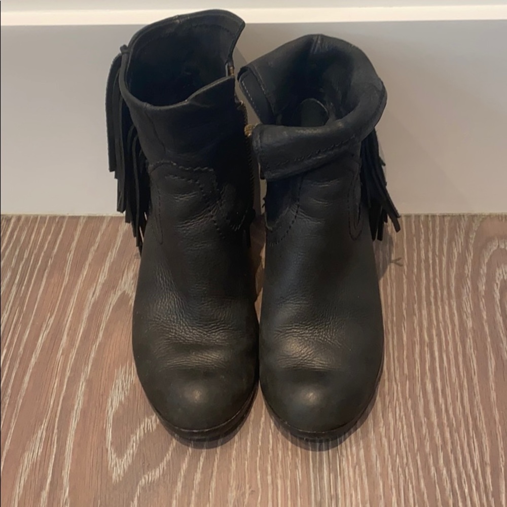 Sam Edelman Black Leather Booties worn a few times
